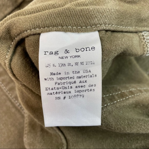 Rag & Bone army green Jean pants - Picture 6 of 10